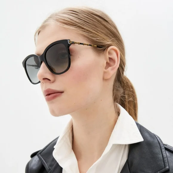 New Gucci Black Sunglasses GG0654S 001 Women's Gucci Eyewear - Picture 3 of 9